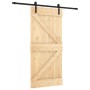 Puerta corredera con herrajes madera maciza de pino 95x210 cm en Puertas | Comprar online en Foru.es