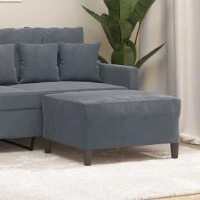 Dark gray velvet footstool 70x55x41 cm by vidaXL, Ottomans - Ref: Foro24-349318, Price: 63,44 €, Discount: %