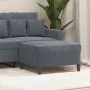 Reposapiés de terciopelo gris oscuro 70x55x41 cm de vidaXL, Otomanas - Ref: Foro24-349318, Precio: 63,44 €, Descuento: %