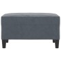 Reposapiés de terciopelo gris oscuro 70x55x41 cm de vidaXL, Otomanas - Ref: Foro24-349318, Precio: 69,32 €, Descuento: %