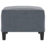 Reposapiés de terciopelo gris oscuro 70x55x41 cm de vidaXL, Otomanas - Ref: Foro24-349318, Precio: 69,32 €, Descuento: %