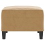 Reposapiés de terciopelo marrón 70x55x41 cm de vidaXL, Otomanas - Ref: Foro24-349324, Precio: 57,39 €, Descuento: %