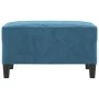 Reposapiés de terciopelo azul 70x55x41 cm de vidaXL, Otomanas - Ref: Foro24-349326, Precio: 57,50 €, Descuento: %