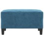 Reposapiés de terciopelo azul 70x55x41 cm de vidaXL, Otomanas - Ref: Foro24-349326, Precio: 64,99 €, Descuento: %