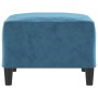 Reposapiés de terciopelo azul 70x55x41 cm de vidaXL, Otomanas - Ref: Foro24-349326, Precio: 64,99 €, Descuento: %