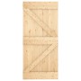 Puerta corredera con herrajes madera maciza de pino 95x210 cm en Puertas | Comprar online en Foru.es
