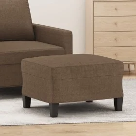 Reposapiés de tela marrón 60x50x41 cm de vidaXL, Otomanas - Ref: Foro24-349330, Precio: 51,62 €, Descuento: %
