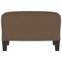 Reposapiés de tela marrón 60x50x41 cm de vidaXL, Otomanas - Ref: Foro24-349330, Precio: 52,41 €, Descuento: %