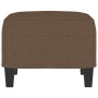 Reposapiés de tela marrón 60x50x41 cm de vidaXL, Otomanas - Ref: Foro24-349330, Precio: 52,41 €, Descuento: %