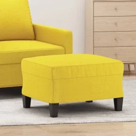 Reposapiés de tela amarillo claro 60x50x41 cm de vidaXL, Otomanas - Ref: Foro24-349332, Precio: 53,11 €, Descuento: %