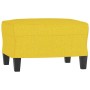 Reposapiés de tela amarillo claro 60x50x41 cm de vidaXL, Otomanas - Ref: Foro24-349332, Precio: 53,81 €, Descuento: %