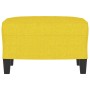 Reposapiés de tela amarillo claro 60x50x41 cm de vidaXL, Otomanas - Ref: Foro24-349332, Precio: 53,81 €, Descuento: %