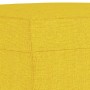 Reposapiés de tela amarillo claro 60x50x41 cm de vidaXL, Otomanas - Ref: Foro24-349332, Precio: 53,81 €, Descuento: %