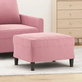 Pink velvet footstool 60x50x41 cm by vidaXL, Ottomans - Ref: Foro24-349296, Price: 55,50 €, Discount: %