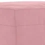 Reposapiés de terciopelo rosa 60x50x41 cm de vidaXL, Otomanas - Ref: Foro24-349296, Precio: 55,50 €, Descuento: %