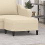 Reposapiés de tela crema 70x55x41 cm de vidaXL, Otomanas - Ref: Foro24-349305, Precio: 58,33 €, Descuento: %