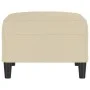 Reposapiés de tela crema 70x55x41 cm de vidaXL, Otomanas - Ref: Foro24-349305, Precio: 57,46 €, Descuento: %