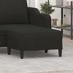 Fußhocker aus schwarzem Stoff, 70 x 55 x 41 cm von vidaXL, Osmanen - Ref: Foro24-349307, Preis: 59,02 €, Rabatt: %