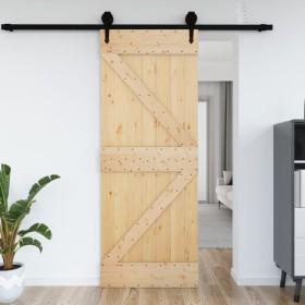 Puerta NARVIK madera maciza pino 85x210 cm de vidaXL, Puertas - Ref: Foro24-154428, Precio: 135,81 €, Descuento: %
