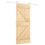 Puerta corredera con herrajes madera maciza de pino 85x210 cm by vidaXL, Doors - Ref: Foro24-3203212, Price: 191,71 €, Discou...