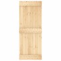 Puerta corredera con herrajes madera maciza de pino 80x210 cm en Puertas | Comprar online en Foru.es