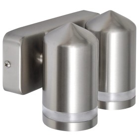 Aplique de pared cónico, LED e inoxidable de vidaXL, Iluminación de exterior - Ref: Foro24-41103, Precio: 25,30 €, Descuento: %