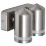 Aplique de pared cónico, LED e inoxidable de vidaXL, Iluminación de exterior - Ref: Foro24-41103, Precio: 25,30 €, Descuento: %