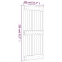 Puerta corredera con herrajes madera maciza de pino 85x210 cm en Puertas | Comprar online en Foru.es