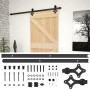 Puerta corredera con herrajes madera maciza de pino 80x210 cm de vidaXL, Puertas - Ref: Foro24-3057487, Precio: 219,14 €, Des...
