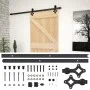 Puerta corredera con herrajes madera maciza de pino 80x210 cm de vidaXL, Puertas - Ref: Foro24-3057487, Precio: 214,21 €, Des...