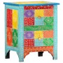 Mesita de noche pintada a mano madera maciza mango 40x30x50 cm de vidaXL, Mesitas de noche - Ref: Foro24-286157, Precio: 124,...