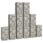 Cestas de muro de gaviones alambre galvanizado 6 unidades de vidaXL, Paneles de vallas - Ref: Foro24-141049, Precio: 94,38 €,...