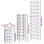 Cestas de muro de gaviones alambre galvanizado 6 unidades de vidaXL, Paneles de vallas - Ref: Foro24-141049, Precio: 94,38 €,...