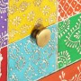 Mesita de noche pintada a mano madera maciza mango 40x30x50 cm de vidaXL, Mesitas de noche - Ref: Foro24-286157, Precio: 124,...