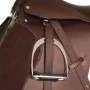 Set de montura de caballo de 17.5" y cuero marrón 12 cm, 5 en 1 de vidaXL, Monturas - Ref: Foro24-90647, Precio: 207,21 €, De...