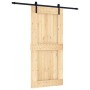 Puerta corredera con herrajes madera maciza de pino 95x210 cm en Puertas | Comprar online en Foru.es