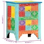 Mesita de noche pintada a mano madera maciza mango 40x30x50 cm de vidaXL, Mesitas de noche - Ref: Foro24-286157, Precio: 124,...
