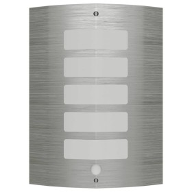 Aplique de pared inoxidable con sensor de movimiento de vidaXL, Iluminación de exterior - Ref: Foro24-41098, Precio: 34,38 €,...
