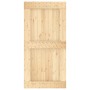 Puerta corredera con herrajes madera maciza de pino 100x210 cm en Puertas | Comprar online en Foru.es