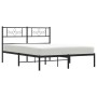 Estructura de cama con cabecero metal negro 150x200 cm de vidaXL, Camas y somieres - Ref: Foro24-355269, Precio: 103,91 €, De...