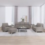 Juego de sofás con cojines 4 piezas tela gris taupe de vidaXL, Sofás - Ref: Foro24-3201257, Precio: 649,35 €, Descuento: %