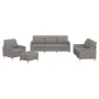 Juego de sofás con cojines 4 piezas tela gris taupe de vidaXL, Sofás - Ref: Foro24-3201257, Precio: 641,38 €, Descuento: %