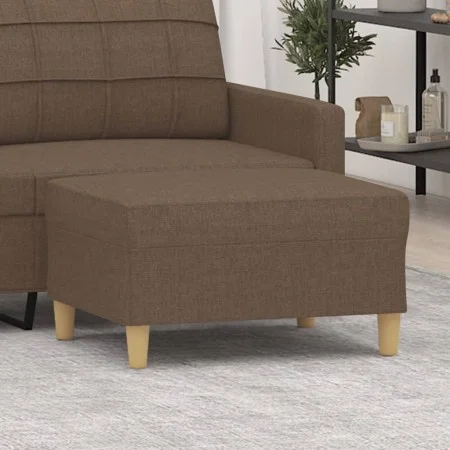 Reposapiés de tela marrón 70x55x41 cm de vidaXL, Otomanas - Ref: Foro24-349274, Precio: 59,85 €, Descuento: %