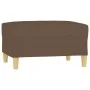 Reposapiés de tela marrón 70x55x41 cm de vidaXL, Otomanas - Ref: Foro24-349274, Precio: 59,85 €, Descuento: %