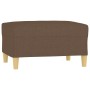 Reposapiés de tela marrón 70x55x41 cm de vidaXL, Otomanas - Ref: Foro24-349274, Precio: 60,69 €, Descuento: %