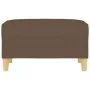 Reposapiés de tela marrón 70x55x41 cm de vidaXL, Otomanas - Ref: Foro24-349274, Precio: 59,85 €, Descuento: %