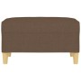 Reposapiés de tela marrón 70x55x41 cm de vidaXL, Otomanas - Ref: Foro24-349274, Precio: 60,69 €, Descuento: %