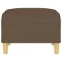 Reposapiés de tela marrón 70x55x41 cm de vidaXL, Otomanas - Ref: Foro24-349274, Precio: 59,85 €, Descuento: %