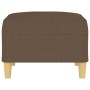 Reposapiés de tela marrón 70x55x41 cm de vidaXL, Otomanas - Ref: Foro24-349274, Precio: 60,69 €, Descuento: %