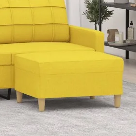 Reposapiés de tela amarillo claro 70x55x41 cm de vidaXL, Otomanas - Ref: Foro24-349276, Precio: 61,21 €, Descuento: %